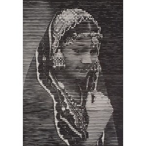 Muzammil Hussain, 16 x 24 Inch, Marker on Paper, Figurative Painting, AC-MZH-006